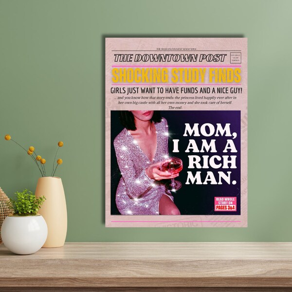 I Said Mom I Am A Rich Man Mom I Am a Rich Man Print - Etsy