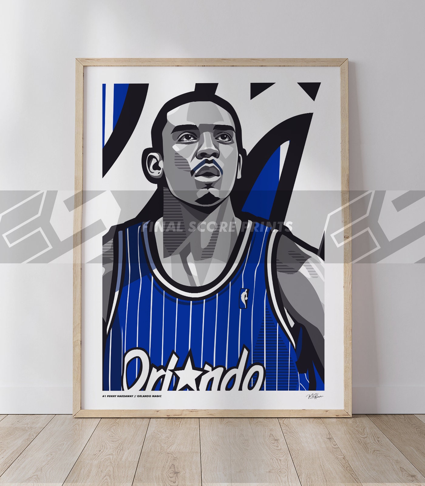 Anfernee Penny Hardaway Poster Orlando Magic Basketball Art - Etsy