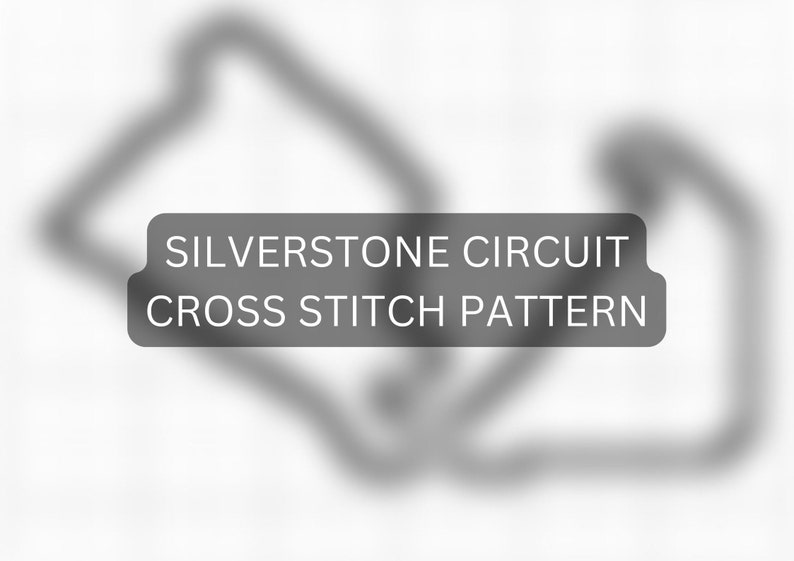 Formula 1 Silverstone Race Track Cross Stitch Pattern PDF - Etsy