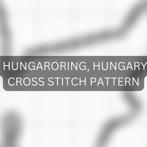 Formula 1 Hungaroring, Hungary race track cross stitch pattern PDF