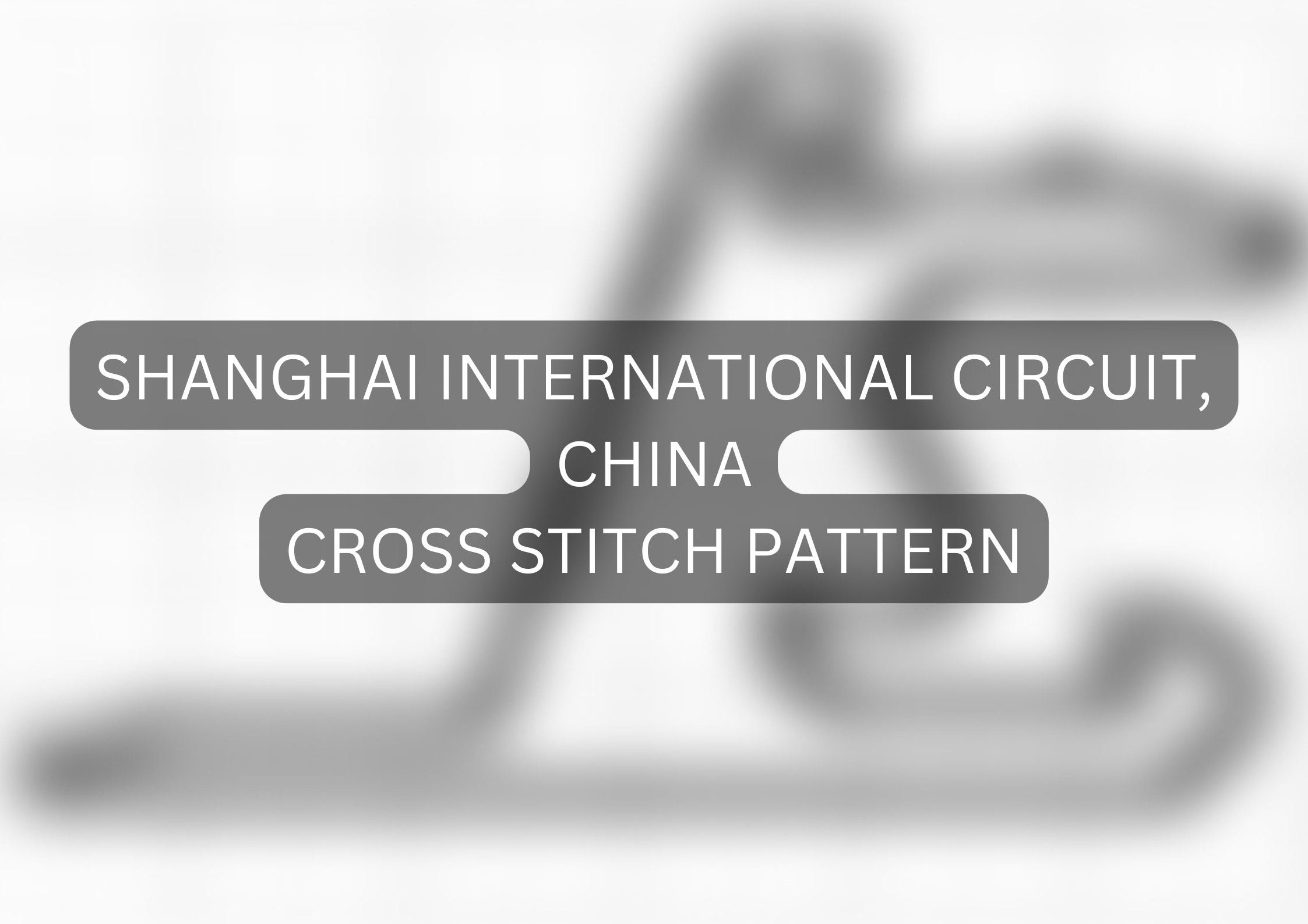 Formula 1 Shanghai Circuit China Race Track Cross Stitch - Etsy