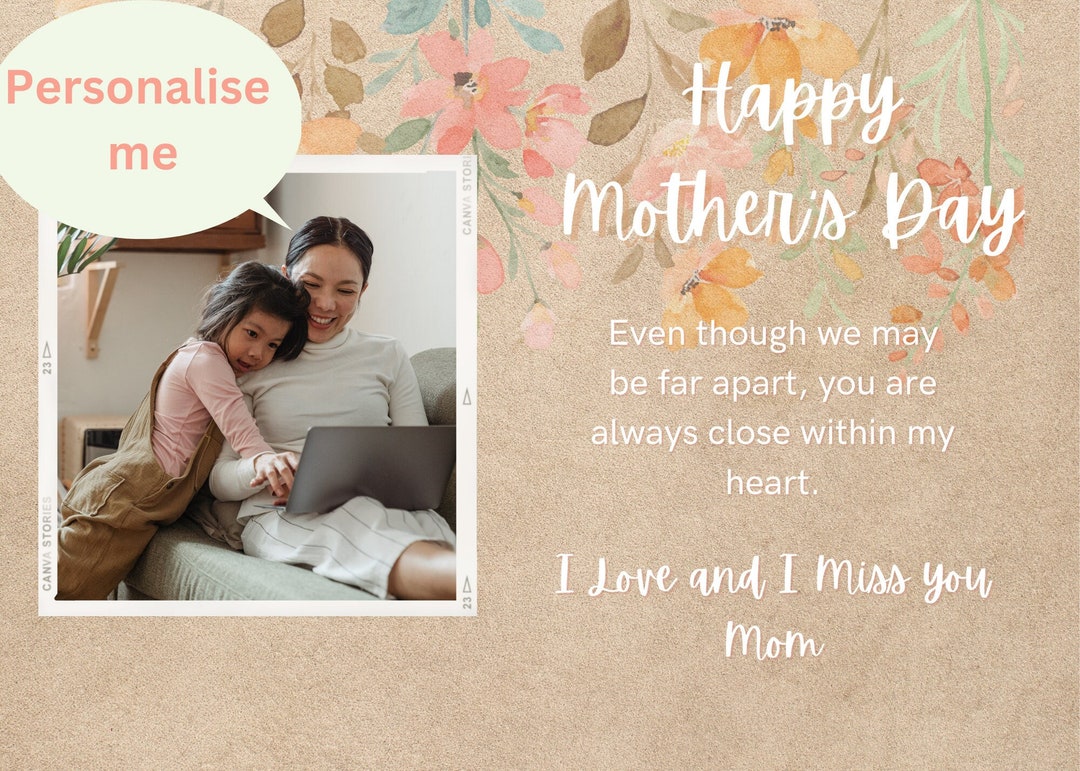 Personalised Mothers Day Card - Etsy