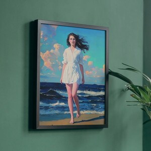 On the Beach | Beautiful Wall Art | Digital Download | Instant Printable Art Download