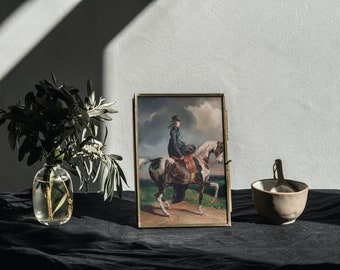 The Horsewoman Vintage Wall Art Decor | Instant Downloadable Art | Vintage Art Painting | Printable Wall Art | Wall Print