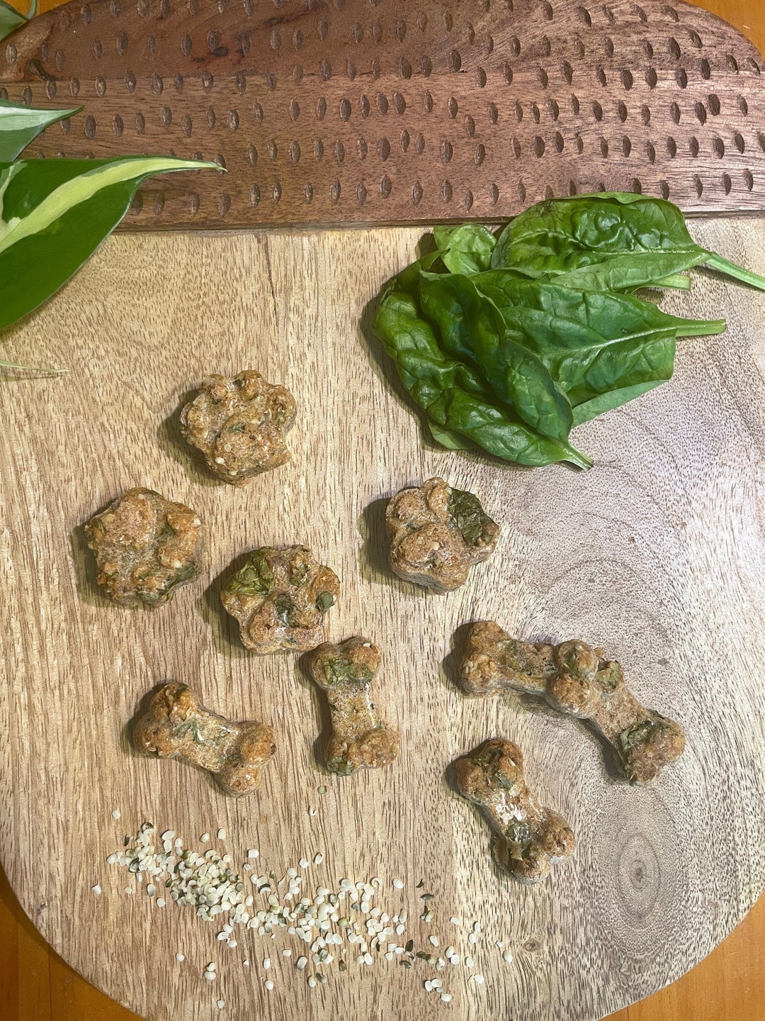 Salmon and Spinach Dog Treats. All Natural, Healthy, Home Made, Human