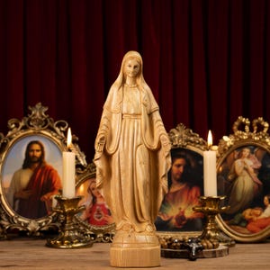 Virgin Mary Statue Our Lady of Grace Blessed Mother Statues Catholic Gifts Christian Decor Religious Gifts for Women & Men Home Decor