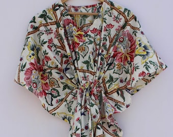Cotton kaftan, Woman's Cotton Long Kaftan , Floral Printed ,Party Wear Dress Indian Tunic, Summer Clothing /Relaxed Dress ,Plus Size Dress.