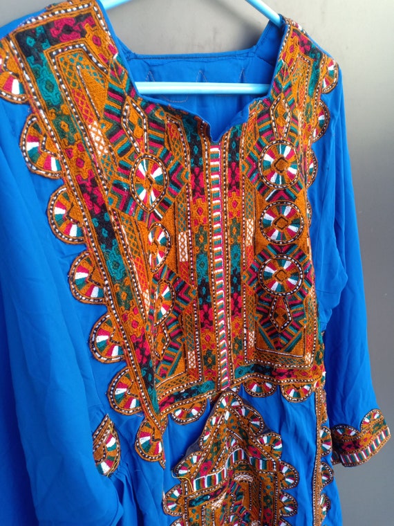 Vintage embroidery Tribal Baluchi Dress Hand Embr… - image 3