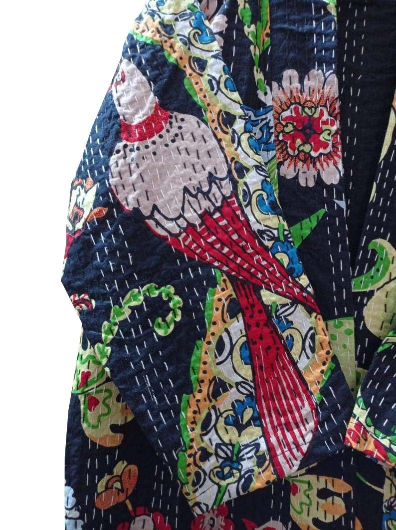 Hand Made Robe OFMD Cotton Robes Embroidery, Robes Cotton, Handmade Robes, Kantha ...