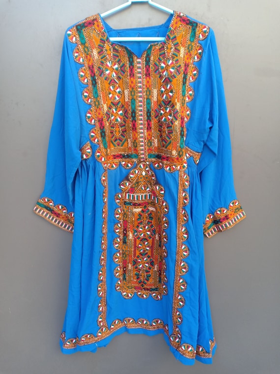 Vintage embroidery Tribal Baluchi Dress Hand Embr… - image 1