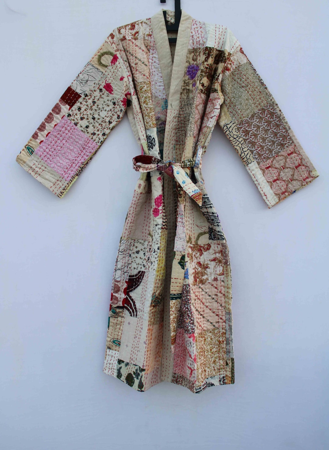 Ofmd Robe OFMD Cotton Robes Embroidery, Robes Cotton, Handmade Robes, Kantha ...