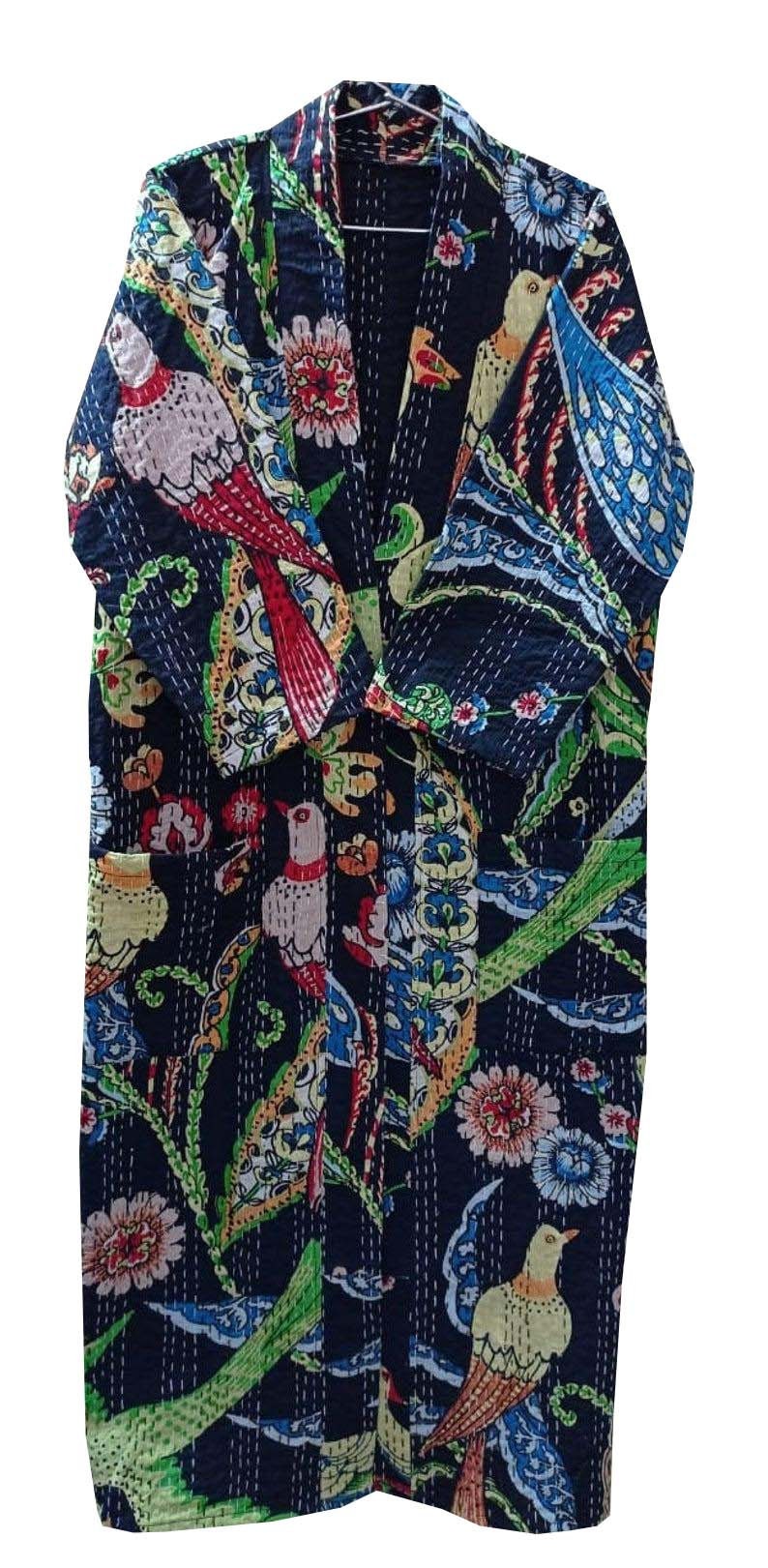 Hand Made Robe OFMD Cotton Robes Embroidery, Robes Cotton, Handmade Robes, Kantha ...