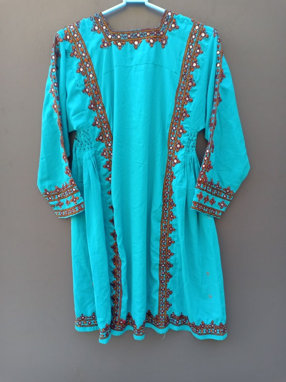 Vintage embroidery Tribal Baluchi Dress Hand Embr… - image 8