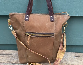 Redwood Tote - Brown Waxed Canvas