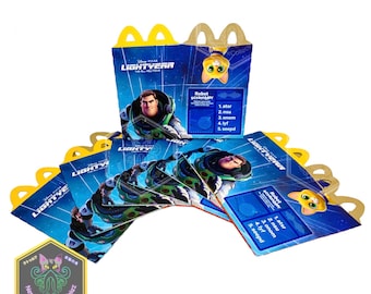 Lightyear Disney Pixar McDonalds 2022 Happy Meal Box x1 *NUEVO/SIN USAR*