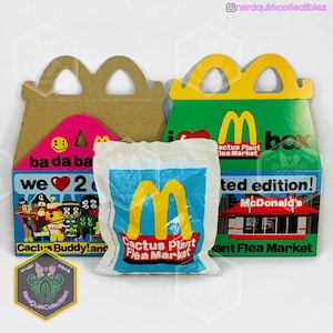Birdi Cactus Plant Flea Market McDonalds 2022 Adult Happy Meal Toy x1 & Box x1 *NEW SEALED/UNUSED*