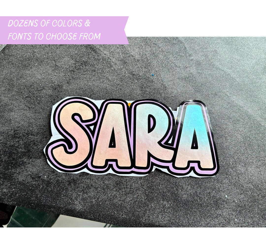 Custom Name Sticker | Waterproof Vinyl Decal for Tumblers and Water ...
