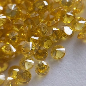 Natürlicher Gelber Diamant (Goldgelb) 1.00 mm - 1.7 mm
