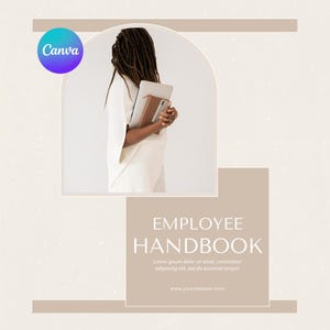Employee Handbook Template for Small Business & Startups, Editable HR Policy Manual, Printable Workplace Rules PDF Guide