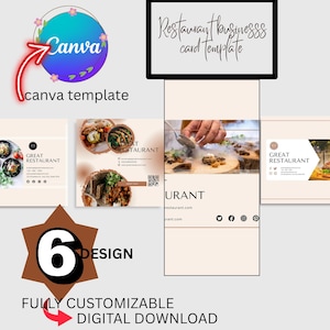 Restaurant Business Cards | Custom Premium Quality Designs for Chefs Restaurants, Unique Branding, Stylish & Durable Cards