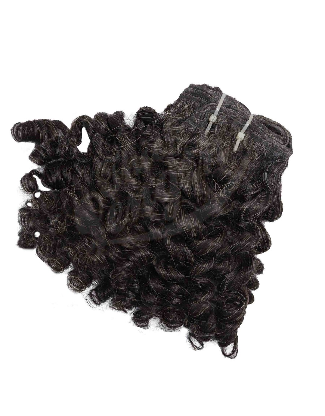 Curly Salt and Pepper Hair Extensions Human Raw Hair Etsy