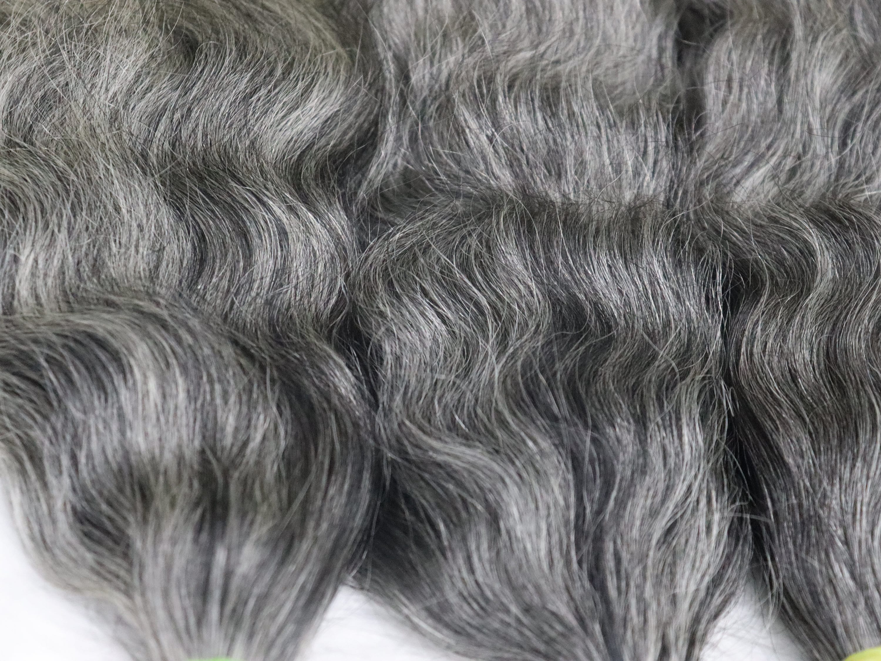 Salt and Pepper Human Braiding Hair Three Bundle Grey Hair Extensions