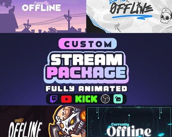 Custom Twitch Animated Stream Package  l  Custom Twitch Overlay Package  l Twitch Alerts  l  Twitch Panels | animated twitch overlay