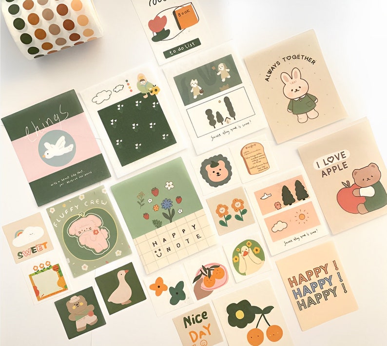 Stationery Grab Bag Cute Korean Stationery Memos and Etsy