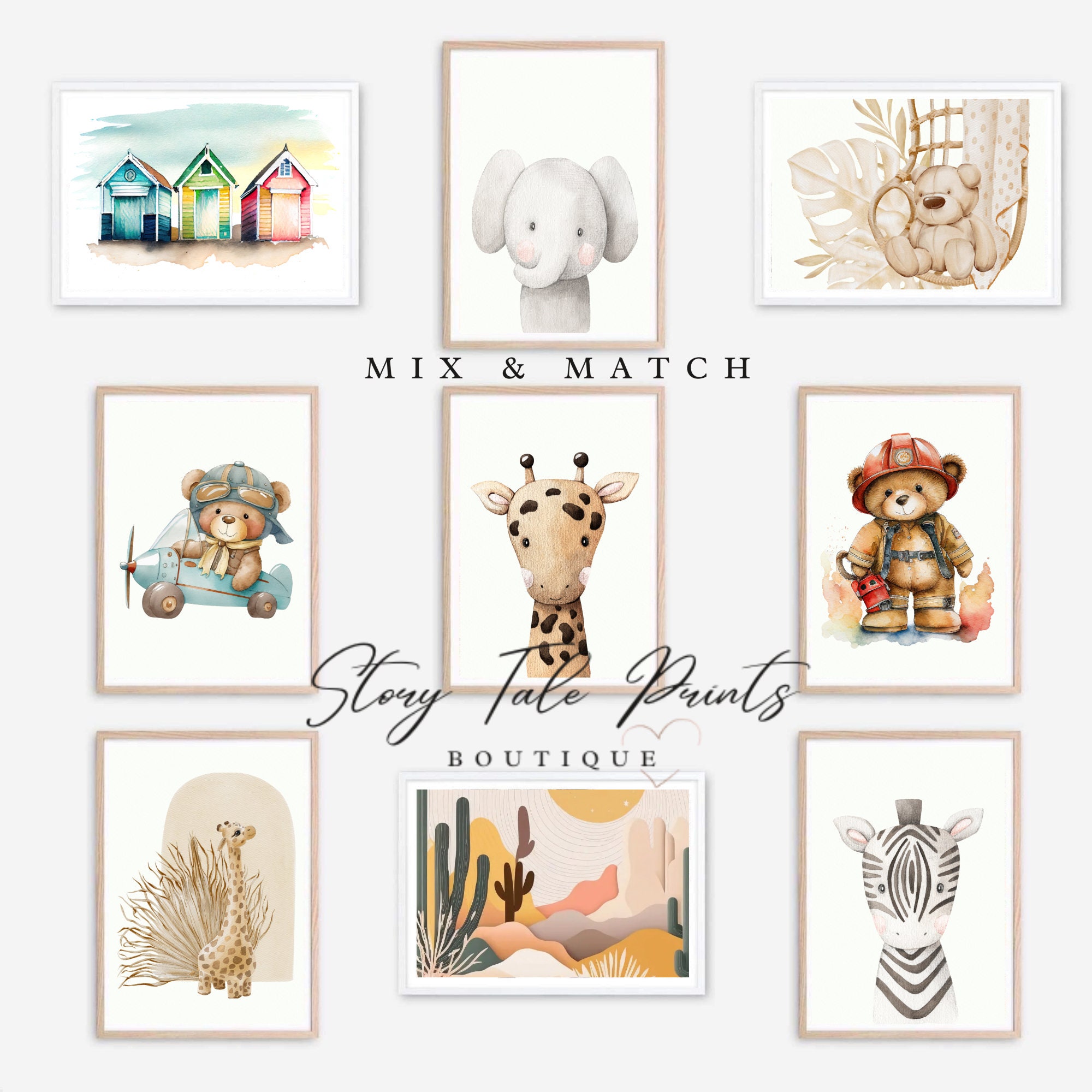 Hello Kitty Poster, Hello Kitty Wall Art, Boho Wall Art, Hello Kitty ...