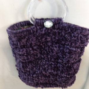 Handgelenktasche, Unikat-Tasche, ausgefallene Tasche, kleine Tasche, Samttasche, Abendtasche