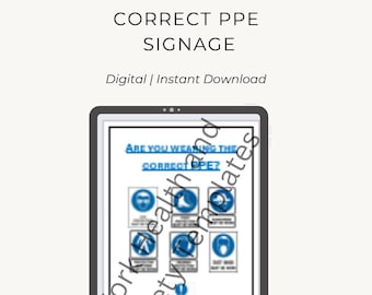 Modèle de signalisation EPI : sécurité au travail (téléchargement PDF)