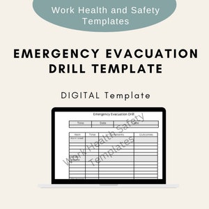 Emergency Evacuation Drill Template: Workplace Safety (PDF Download)