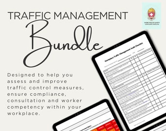 Traffic Management Bundle | Traffic Control Plan | Risk Assessment | Workplace | Checklist | Compliance | Record Keeping | Daily Inspection