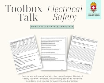 Modèle de présentation sur la boîte à outils sur la sécurité électrique | Conformité sur le lieu de travail (PDF)