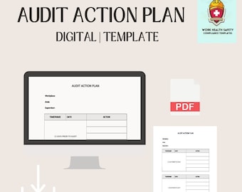 Audit Preparation Action Plan | Digital Template | Compliance | Management | Staff Training | Checklist | WHS | Workplace | HR | OHS | Site