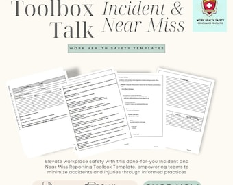 Modèle de discussion sur la boîte à outils pour le signalement d'incidents | Sécurité au travail (PDF)