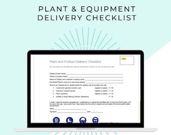 Liste de contrôle de livraison sur site | Bâtiment | Santé et sécurité au travail | Évaluation des risques | Contrôle des risques | Plan de gestion de projet | Plante