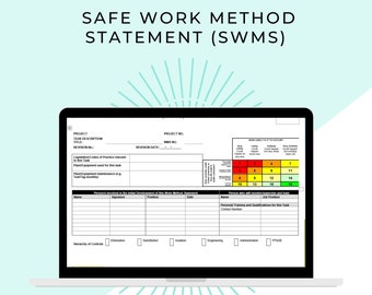 Work Method Statement | SWMS | Health and Safety | Risk Assessment | Safety Documents | Workplace Compliance | Hazard | Construction |