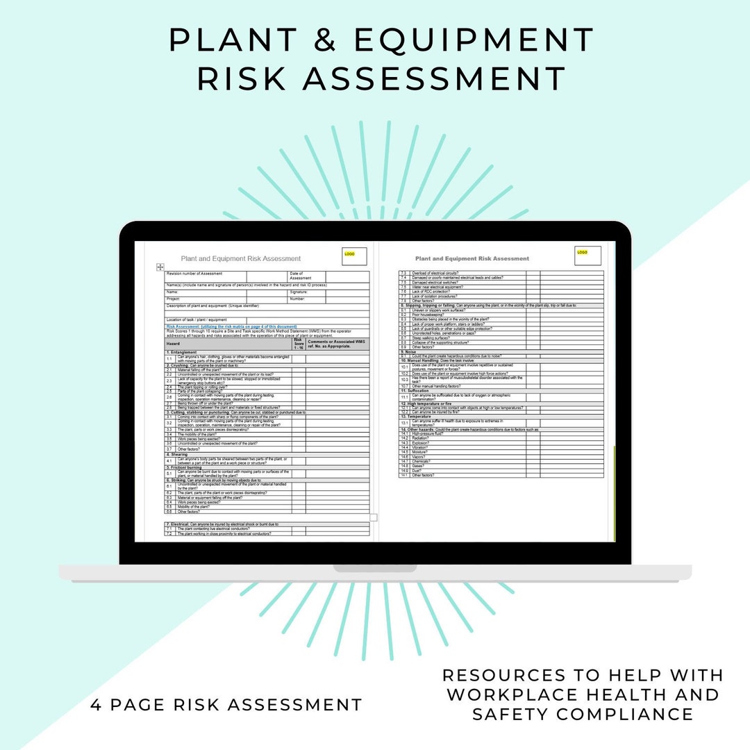 Plant Risk Assessment Plant And Equipment Instant Download Etsy plant-risk-assessment-plant-and-equipment-instant-download-etsy