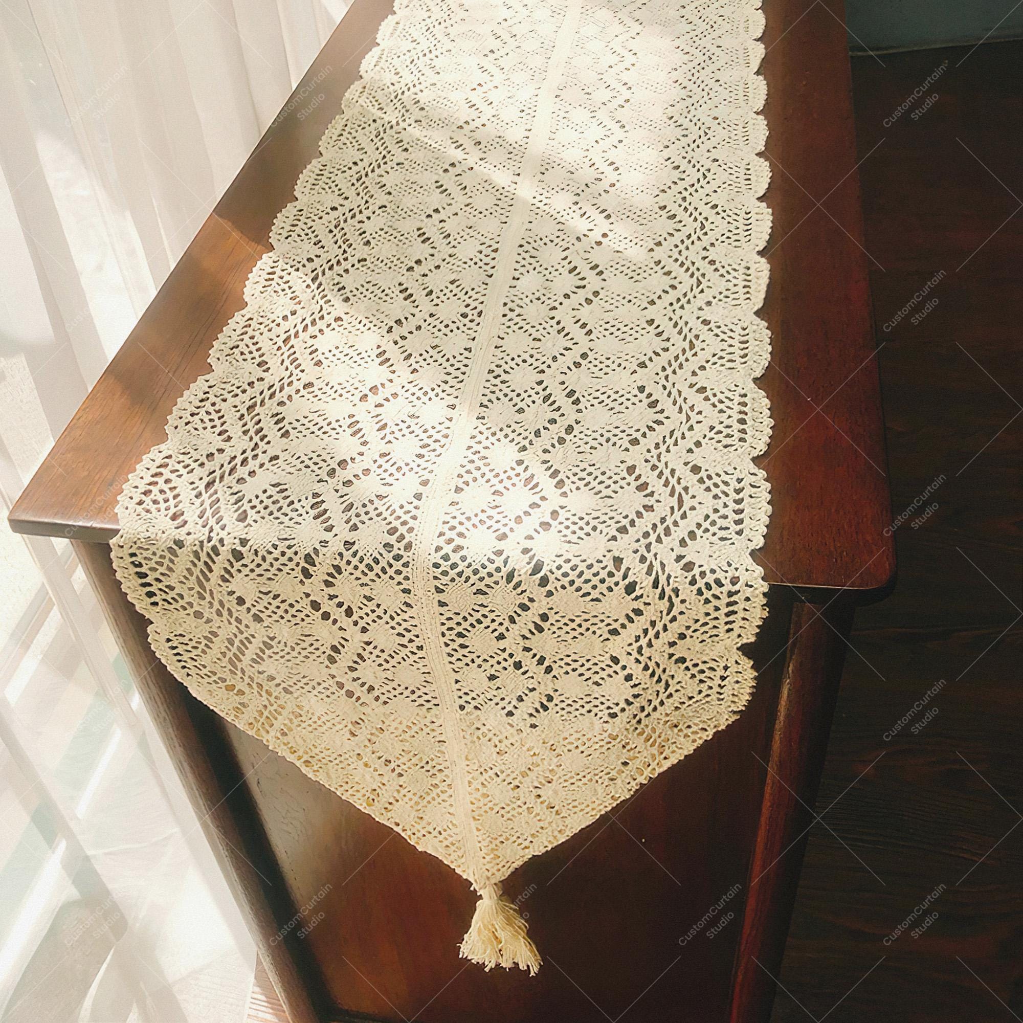 crochet dresser scarves Amazon.com: Lace Table Runner 15x28 Inch Rectangular Cotton Handmade Crochet Lace Table Runner Doilies Dresser Scarves Handmade Crochet Floral Placemats Crochets Doilies for Tables : Home & Kitchen