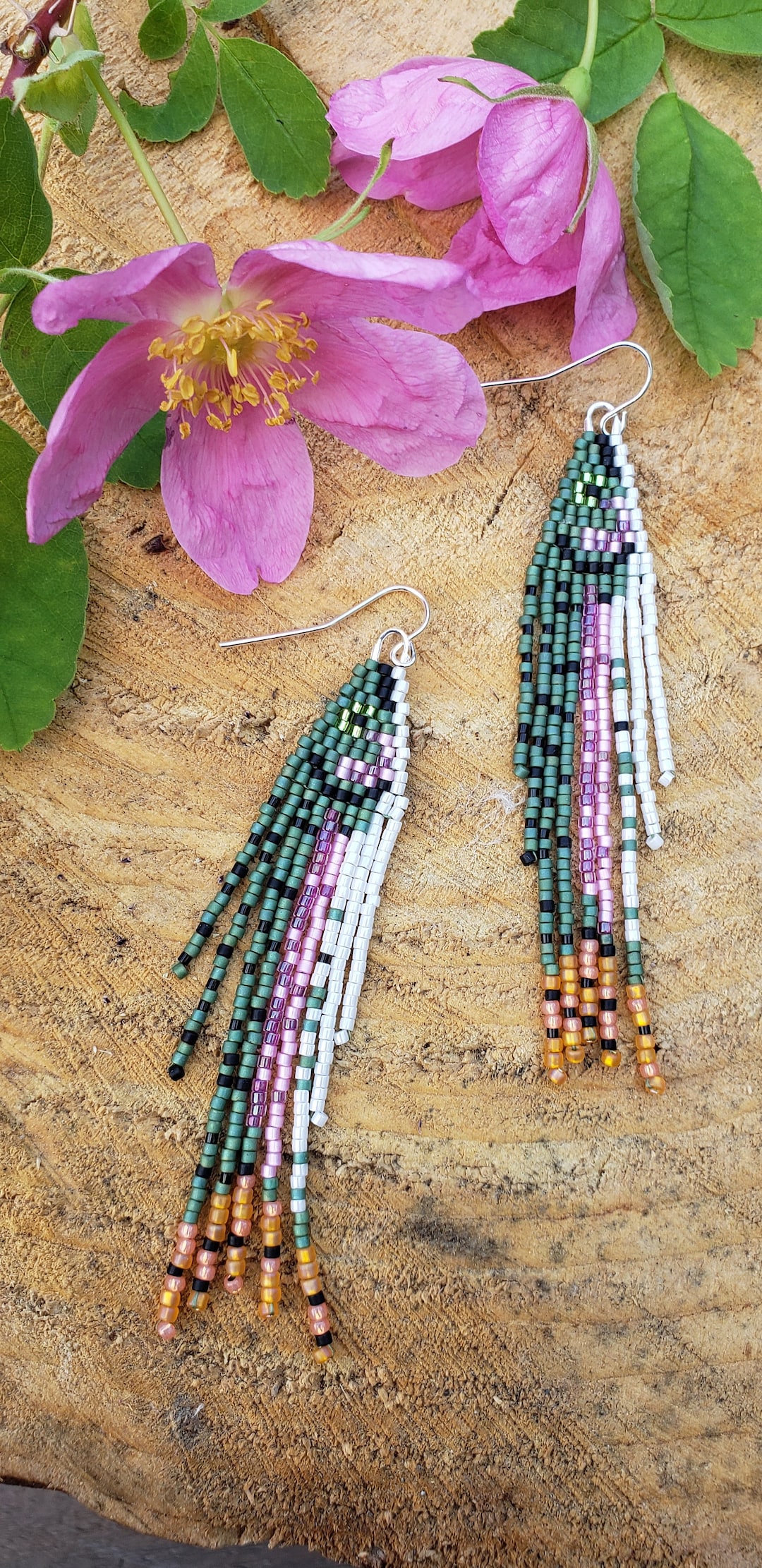 Rainbow Trout Earrings UK