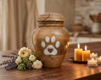 Custom Pets Urn For Dog Ashes Memorial, Personalized Cremation Ash Urn, Pet Loss Gifts