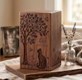 Personalized Wooden Pet Urn for Ashes | Custom Engraved Cat Memorial Urn Box | Pet Cremation Ashes Keeper | Pet Loss Sympathy Gift product logo
