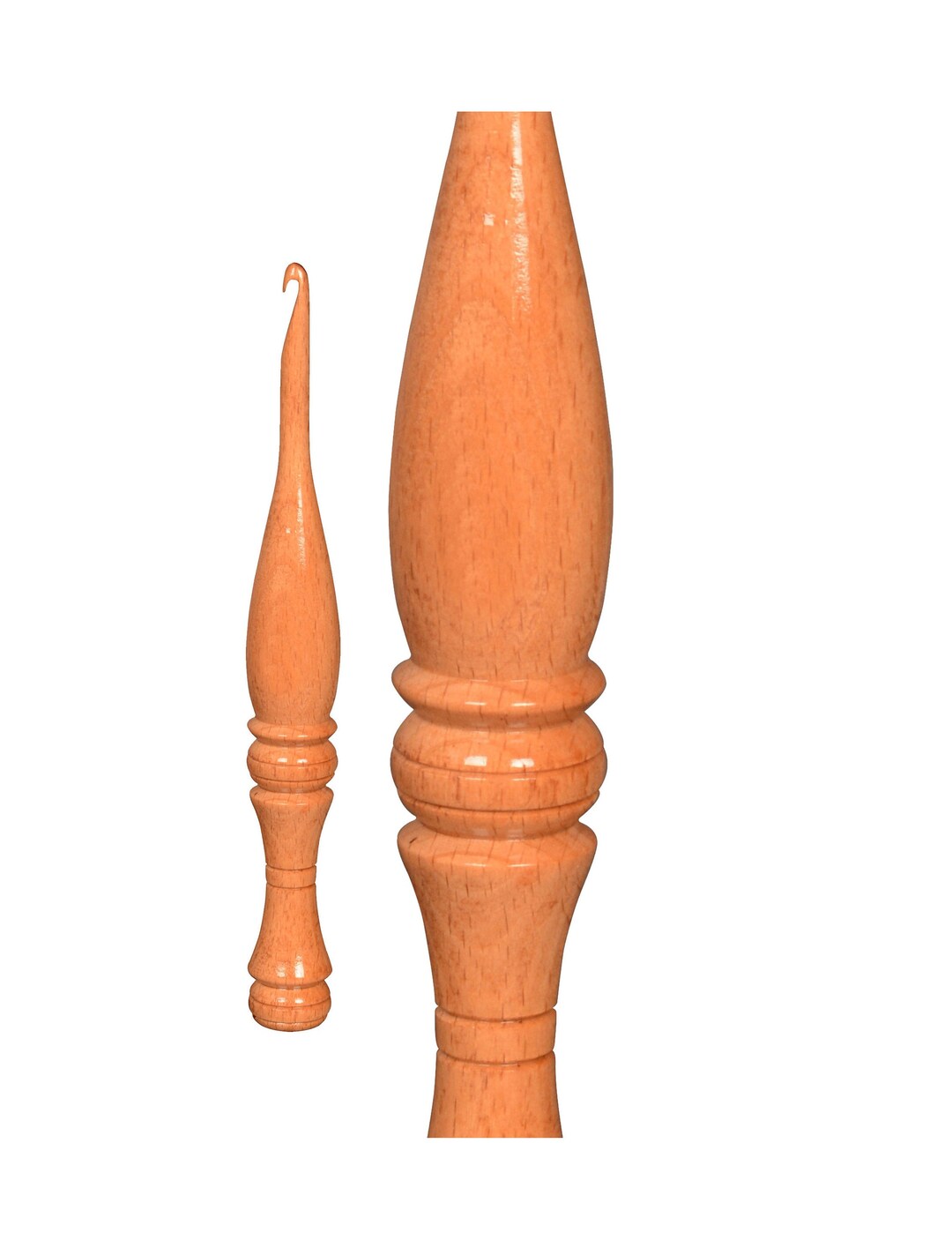 Wooden Crochet Hooks Set of 7 3mm to 12mm Ergonomic Soft Etsy