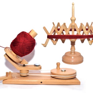 Hand Operated Swift Yarn Winder – Wooden Wool Ball Winder For Knitting & Crochet