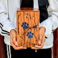 Personalized Rosewood Pet Urn: Cremation Urn for Dogs & Cats, Memorial Keepsake Box product logo