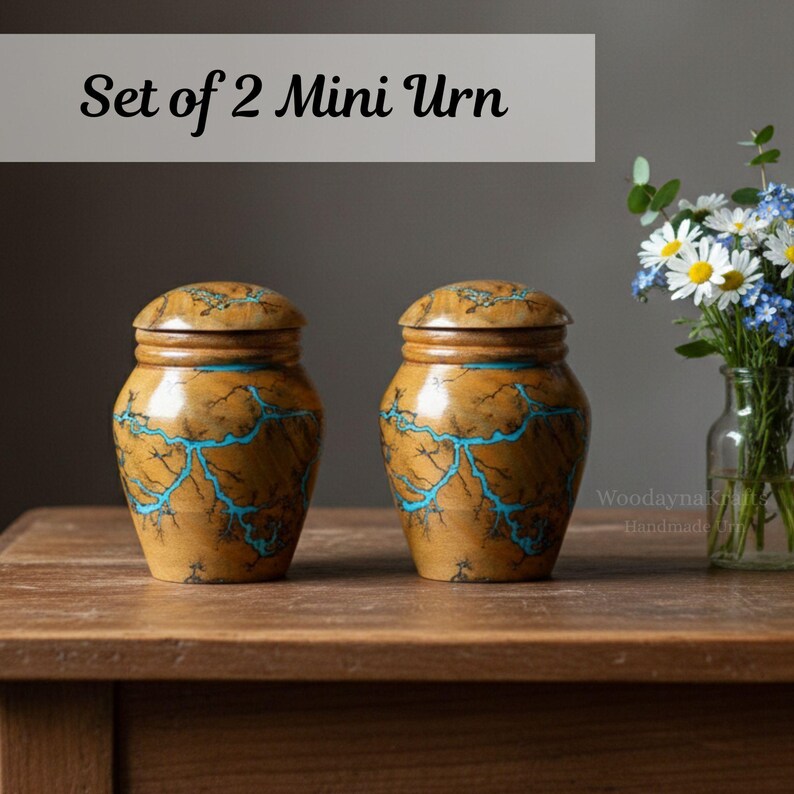 Personalized Mini Urn, Cremation Human Ashes Urns, Engraved Pets Urn, Funeral Urns, Custom Ash Keeper, Ashes Keepsake Box, Mini Memorial Urn image 6