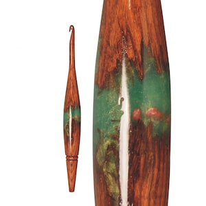 Set di 13 uncinetti in legno, uncinetti ergonomici, uncinetti in resina fatti a mano da 7 pollici, ferri da maglia, il miglior regalo per il giorno di Natale