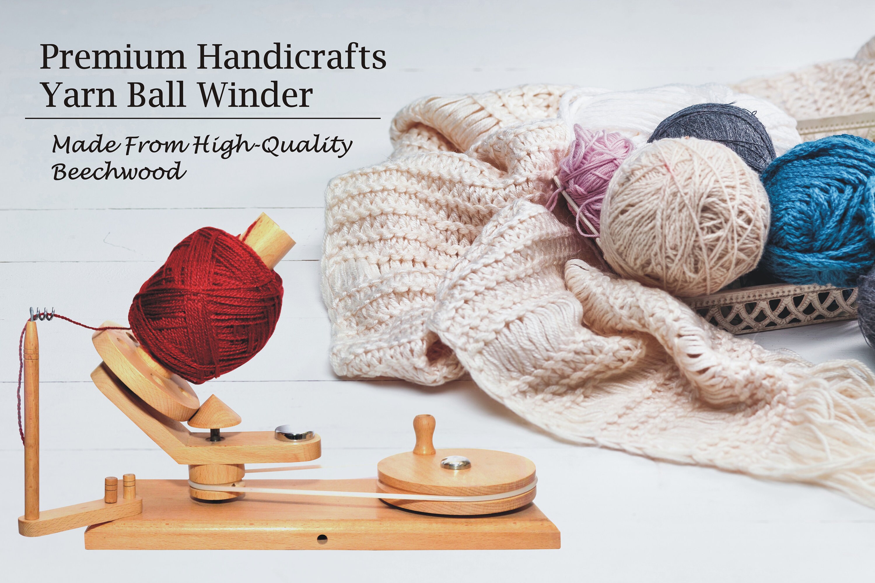Yarn Winder and Swift Yarn Winder Combo Handoperated Ball Winder