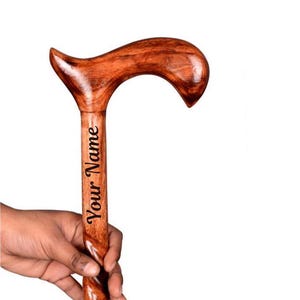 Personalized Walking Stick Wooden CANE, Handmade Carving Wooden walking stick, Walking Cane for man/woman, lightweight cane, Christmas Gift